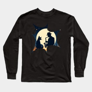 cat and Jazzman Long Sleeve T-Shirt